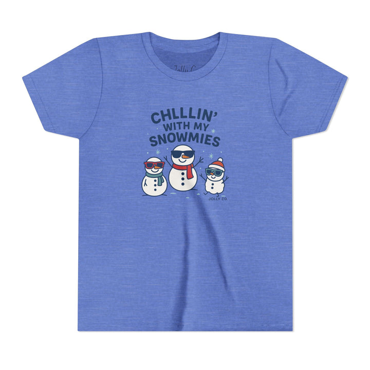 Chillin' with My Snowmies Kids Short Sleeve Tee - Jolly Co Creations