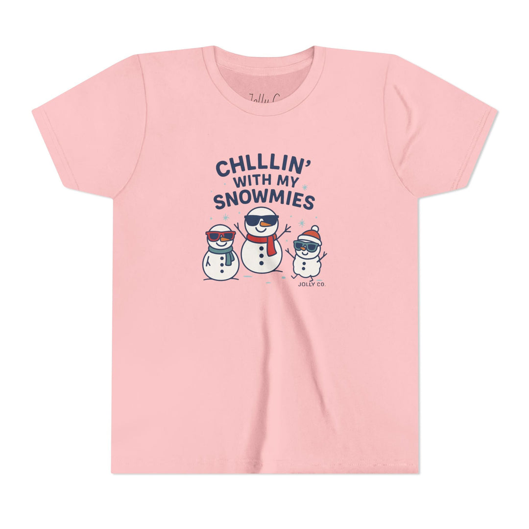 Chillin' with My Snowmies Kids Short Sleeve Tee - Jolly Co Creations