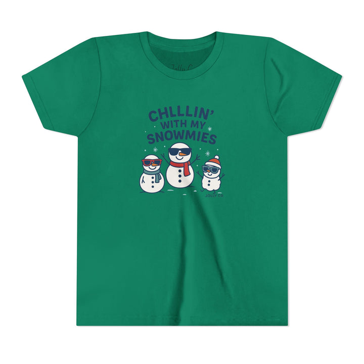 Chillin' with My Snowmies Kids Short Sleeve Tee - Jolly Co Creations