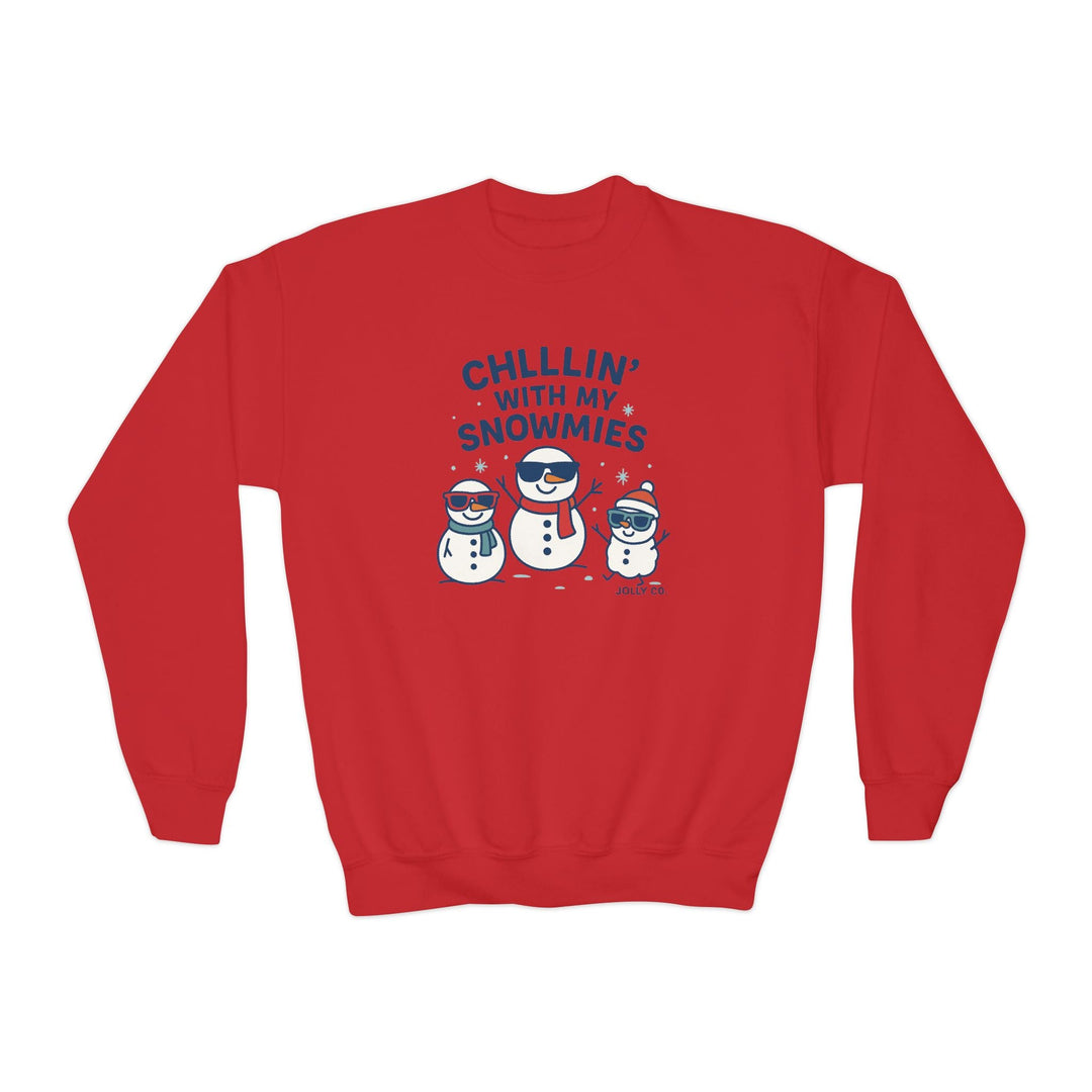Chillin' with My Snowmies Kids Sweatshirt - Jolly Co Creations