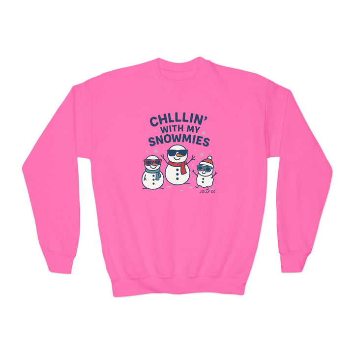 Chillin' with My Snowmies Kids Sweatshirt - Jolly Co Creations