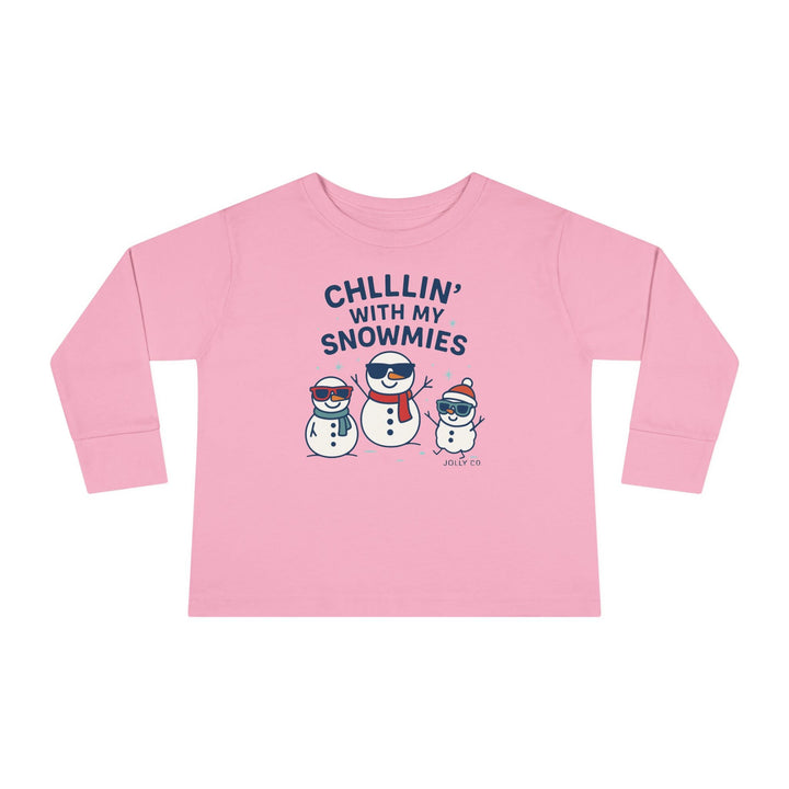 Chillin' with My Snowmies Toddler Long Sleeve Tee - Jolly Co Creations