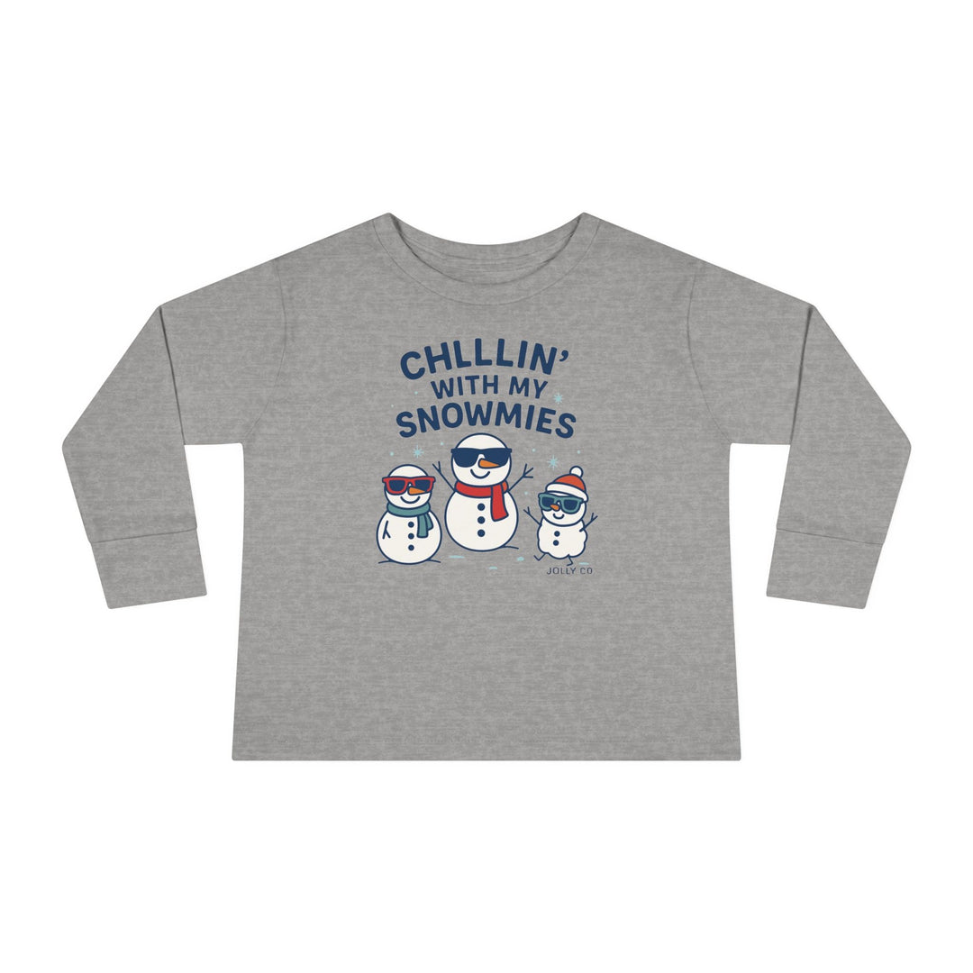 Chillin' with My Snowmies Toddler Long Sleeve Tee - Jolly Co Creations