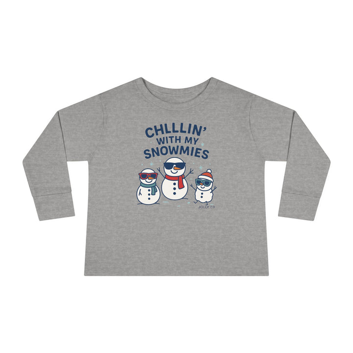 Chillin' with My Snowmies Toddler Long Sleeve Tee - Jolly Co Creations