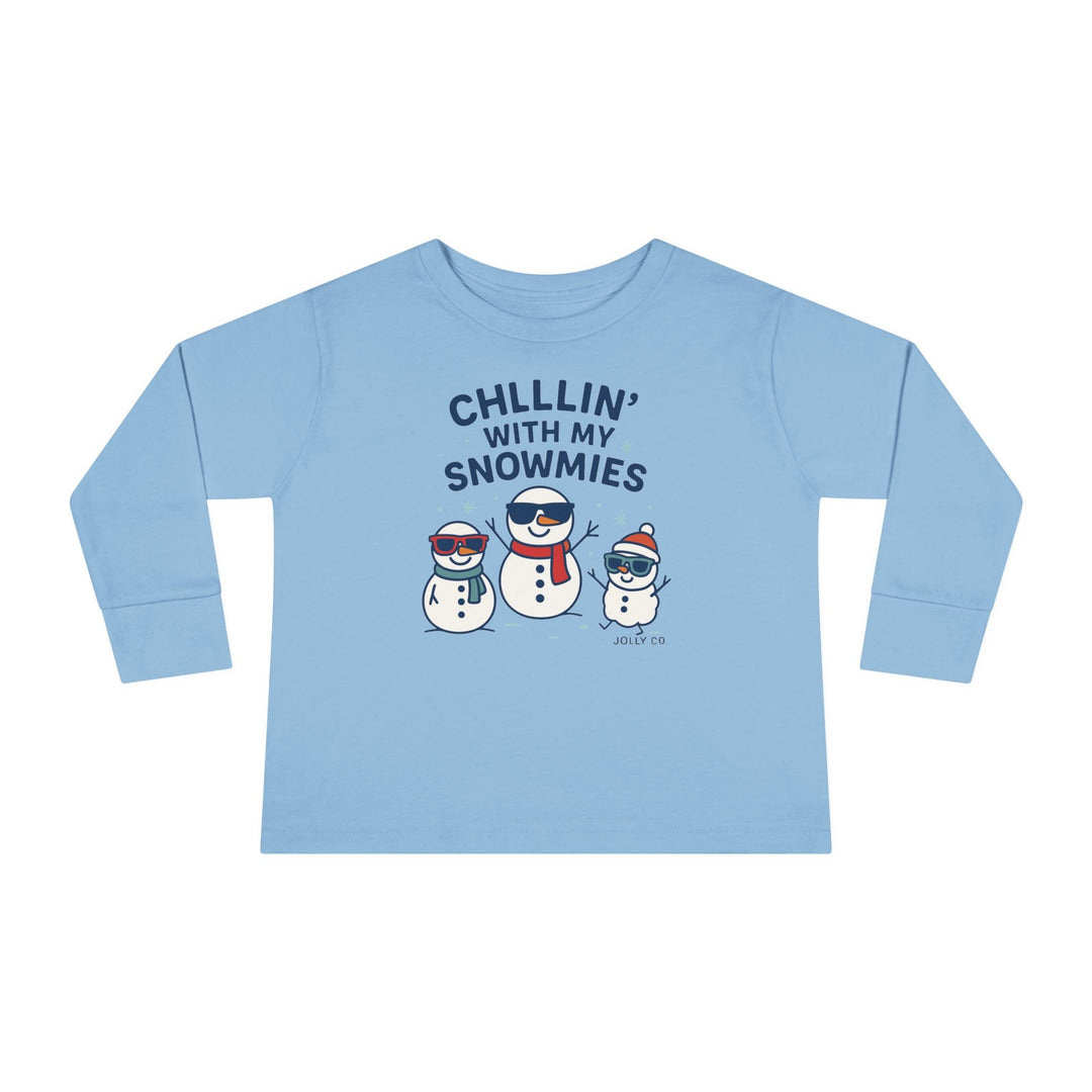 Chillin' with My Snowmies Toddler Long Sleeve Tee - Jolly Co Creations