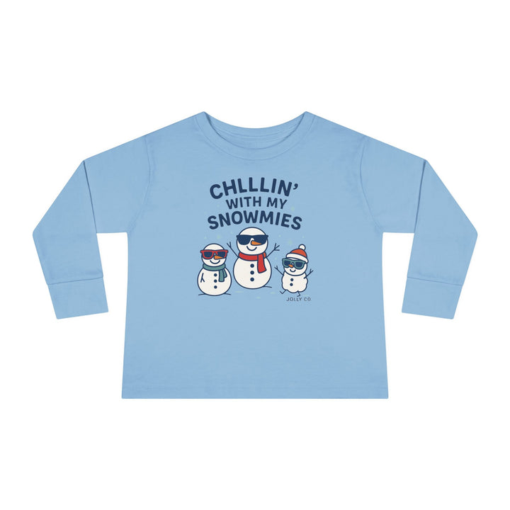 Chillin' with My Snowmies Toddler Long Sleeve Tee - Jolly Co Creations