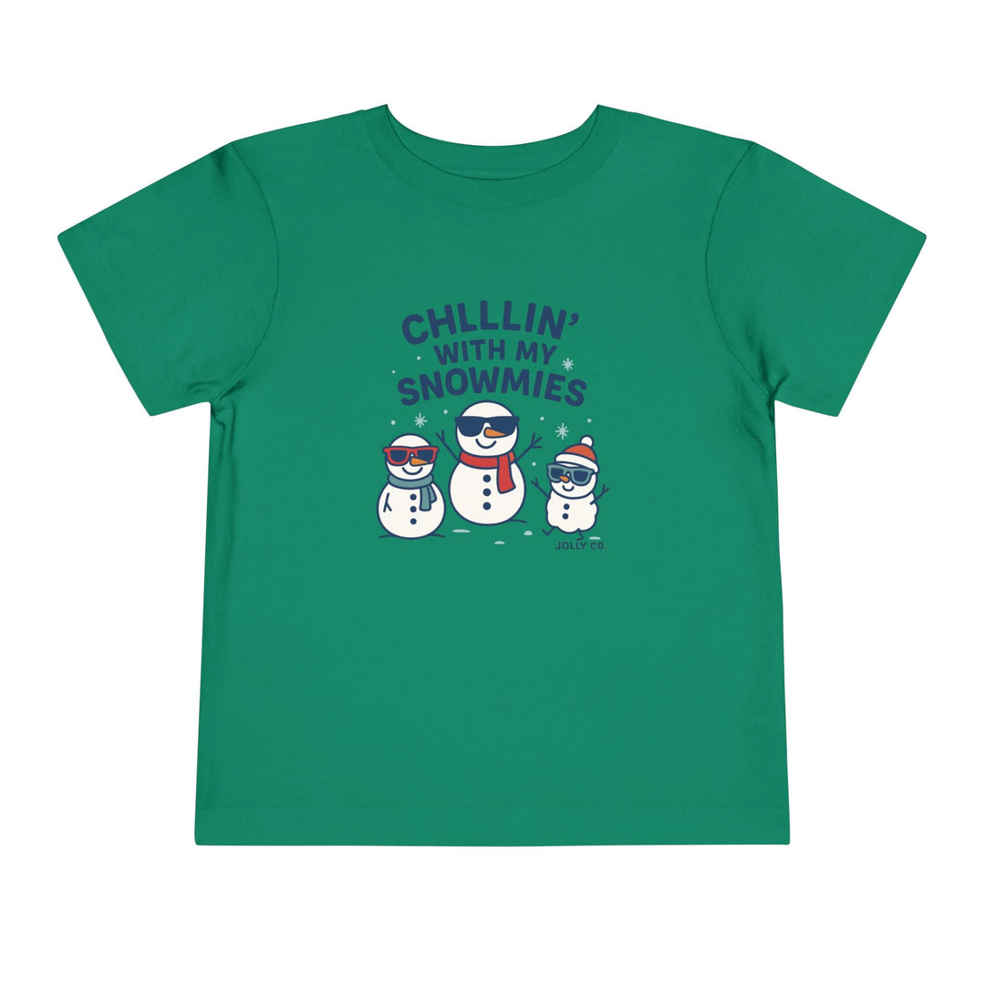 Chillin' with My Snowmies Toddler Short Sleeve Tee - Jolly Co Creations