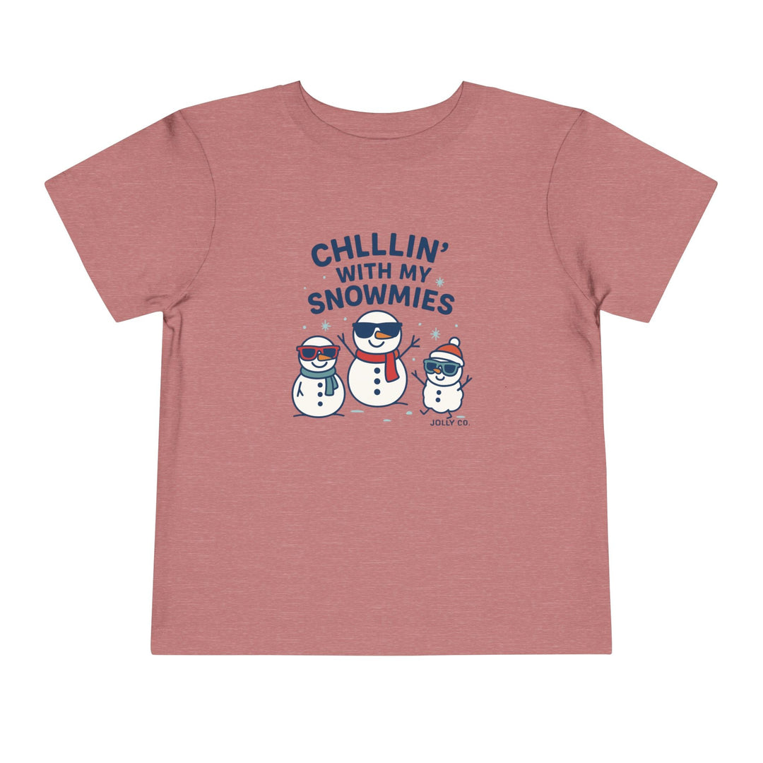 Chillin' with My Snowmies Toddler Short Sleeve Tee - Jolly Co Creations