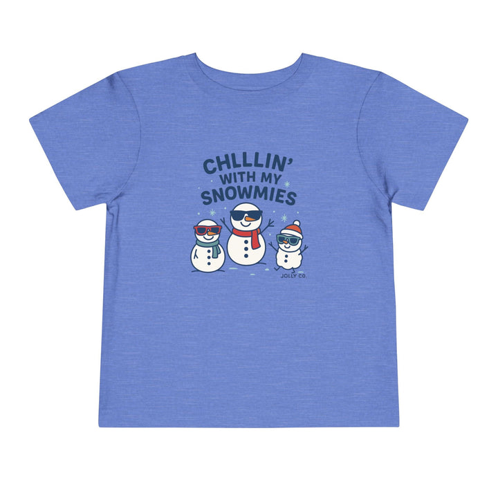 Chillin' with My Snowmies Toddler Short Sleeve Tee - Jolly Co Creations