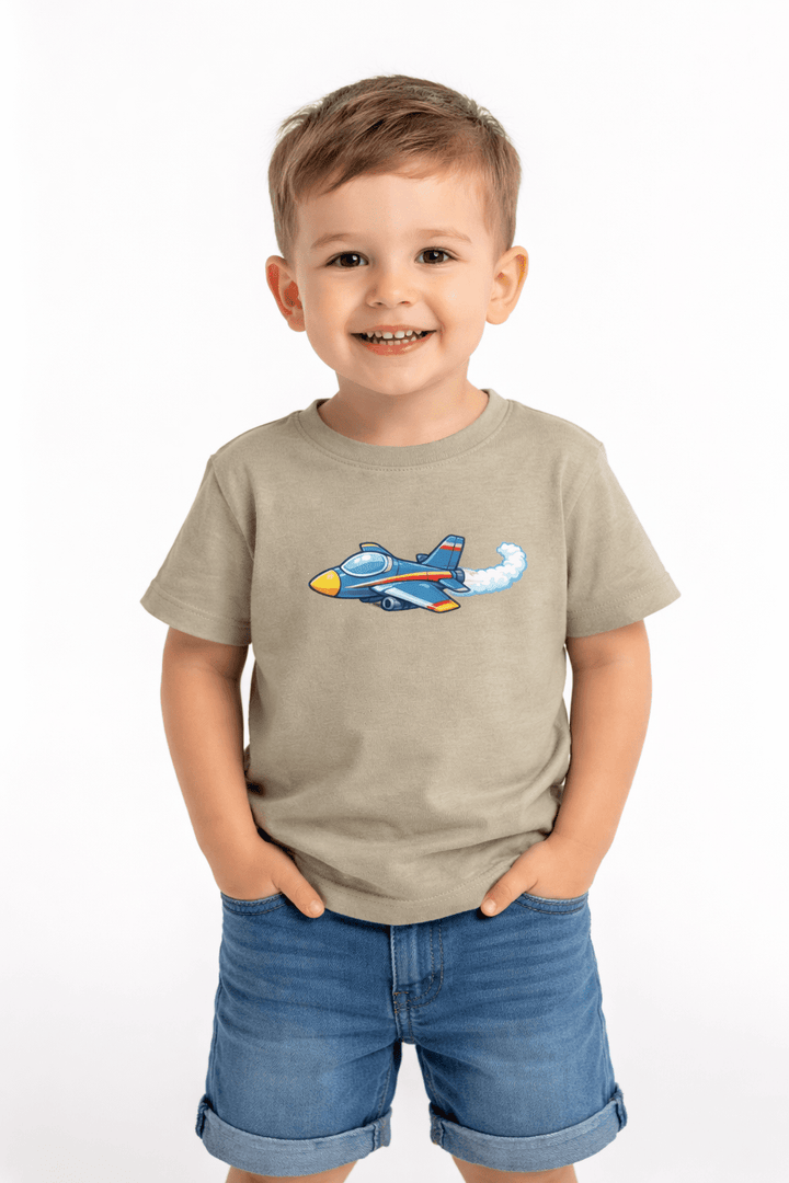 Cool Airplane Toddler Short Sleeve Tee - Jolly Co Creations