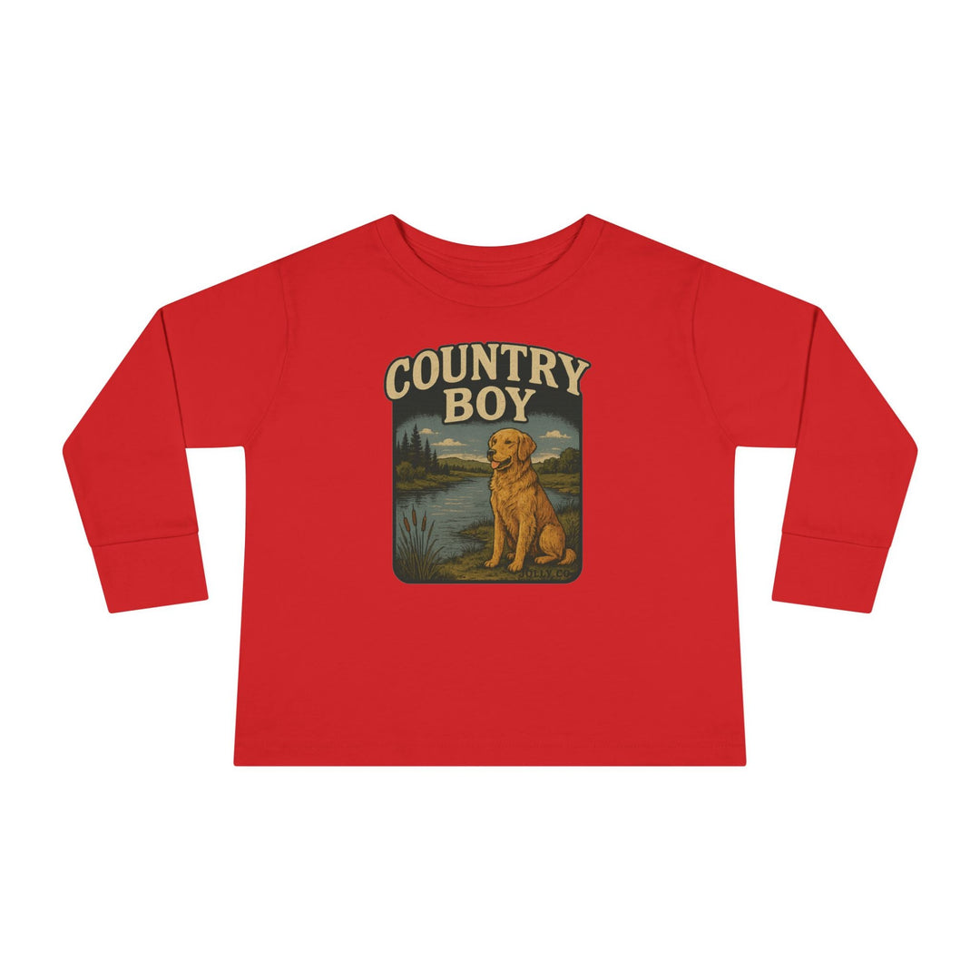 Country Boy Toddler Long Sleeve Tee - Jolly Co Creations
