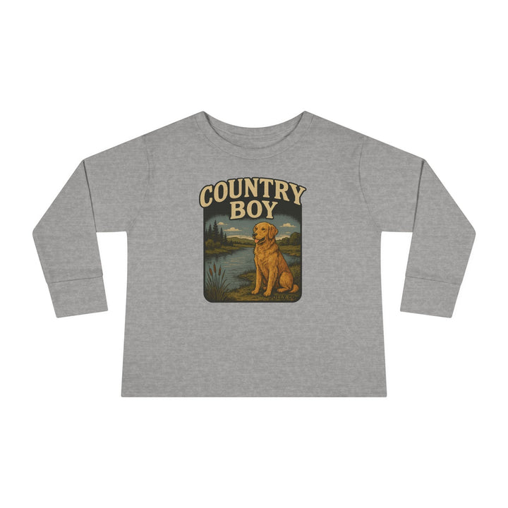 Country Boy Toddler Long Sleeve Tee - Jolly Co Creations