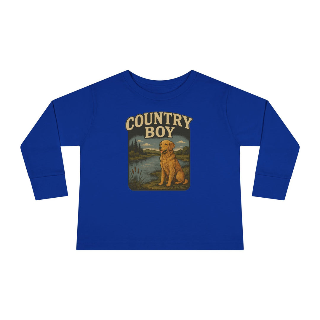 Country Boy Toddler Long Sleeve Tee - Jolly Co Creations