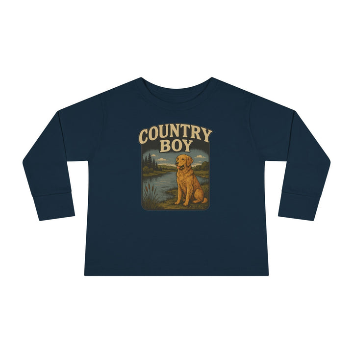 Country Boy Toddler Long Sleeve Tee - Jolly Co Creations