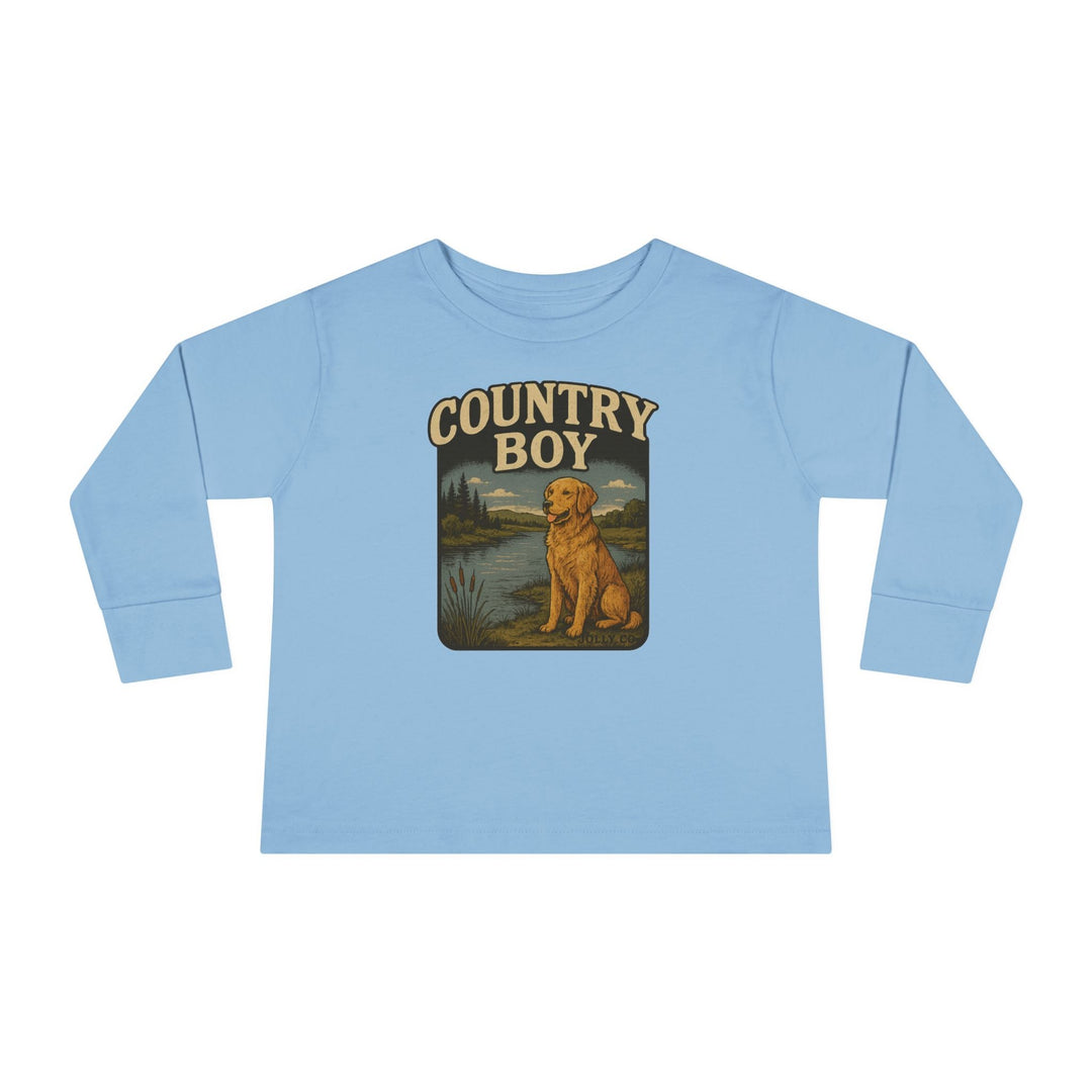Country Boy Toddler Long Sleeve Tee - Jolly Co Creations