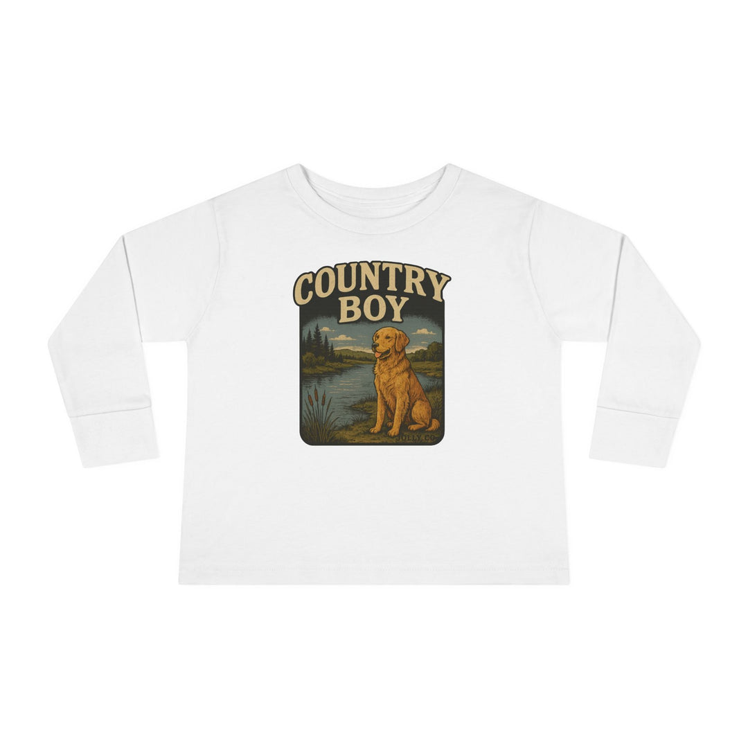 Country Boy Toddler Long Sleeve Tee - Jolly Co Creations