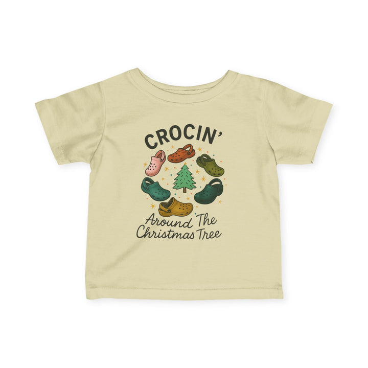 Crocin' Around the Christmas Tree Baby Short Sleeve Tee - Jolly Co Creations