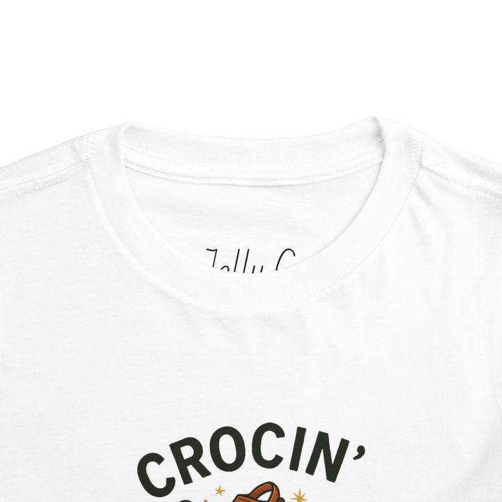 Crocin' Around the Christmas Tree Toddler Short Sleeve Tee - Jolly Co Creations