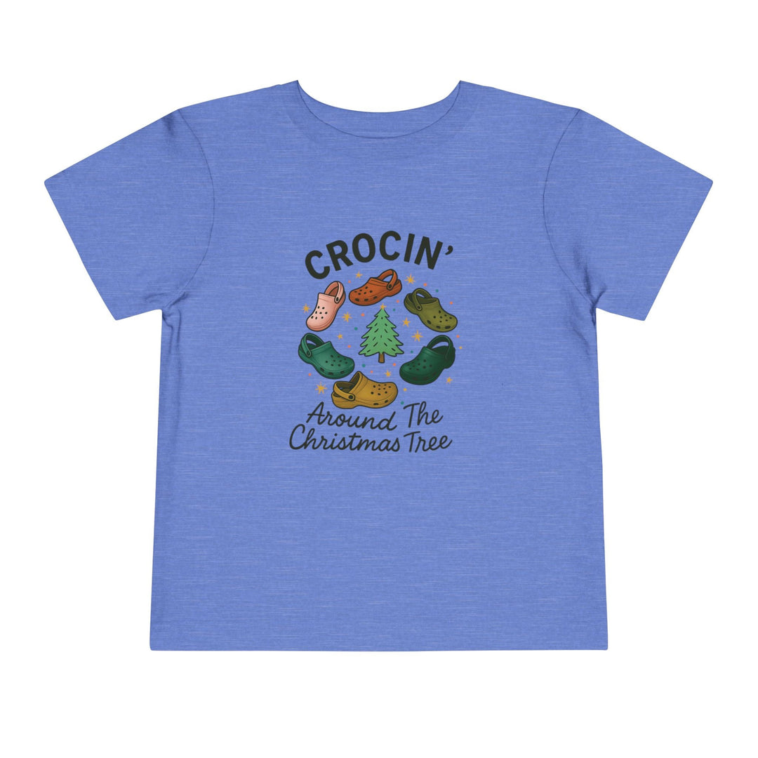 Crocin' Around the Christmas Tree Toddler Short Sleeve Tee - Jolly Co Creations