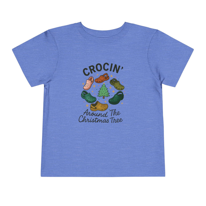 Crocin' Around the Christmas Tree Toddler Short Sleeve Tee - Jolly Co Creations