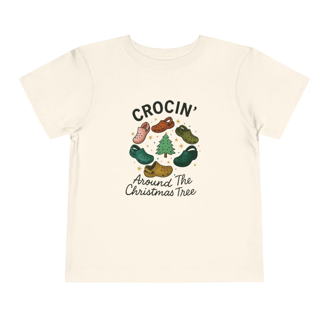 Crocin' Around the Christmas Tree Toddler Short Sleeve Tee - Jolly Co Creations