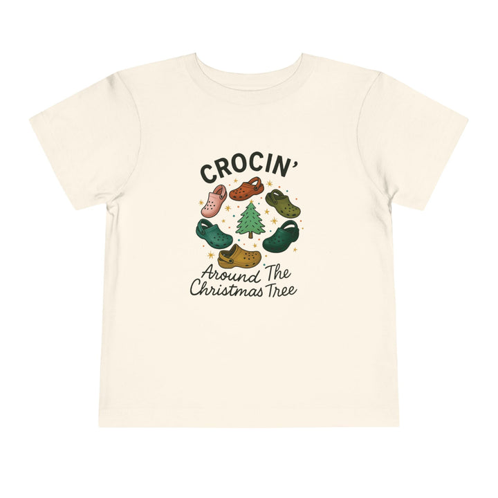 Crocin' Around the Christmas Tree Toddler Short Sleeve Tee - Jolly Co Creations
