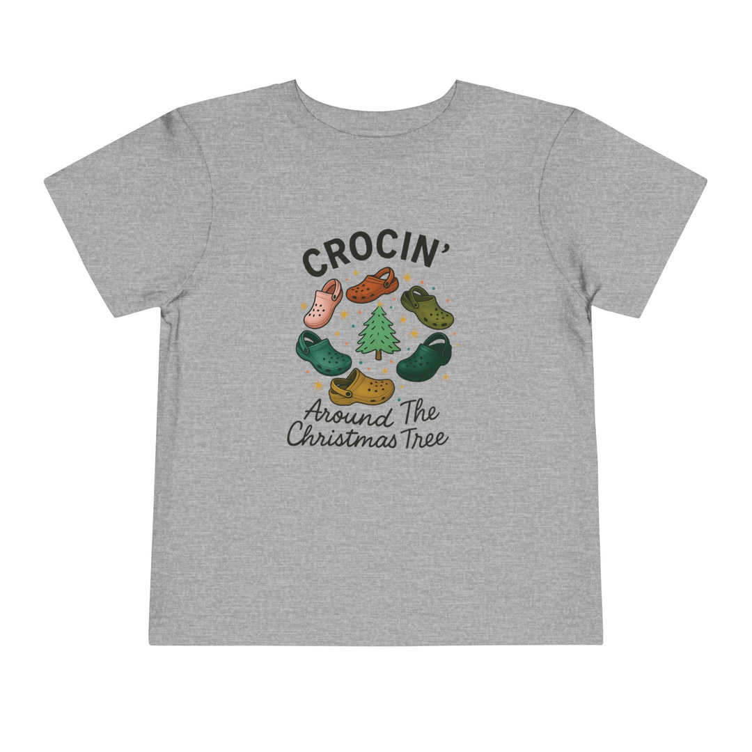 Crocin' Around the Christmas Tree Toddler Short Sleeve Tee - Jolly Co Creations