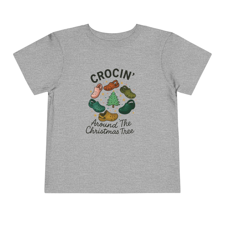 Crocin' Around the Christmas Tree Toddler Short Sleeve Tee - Jolly Co Creations