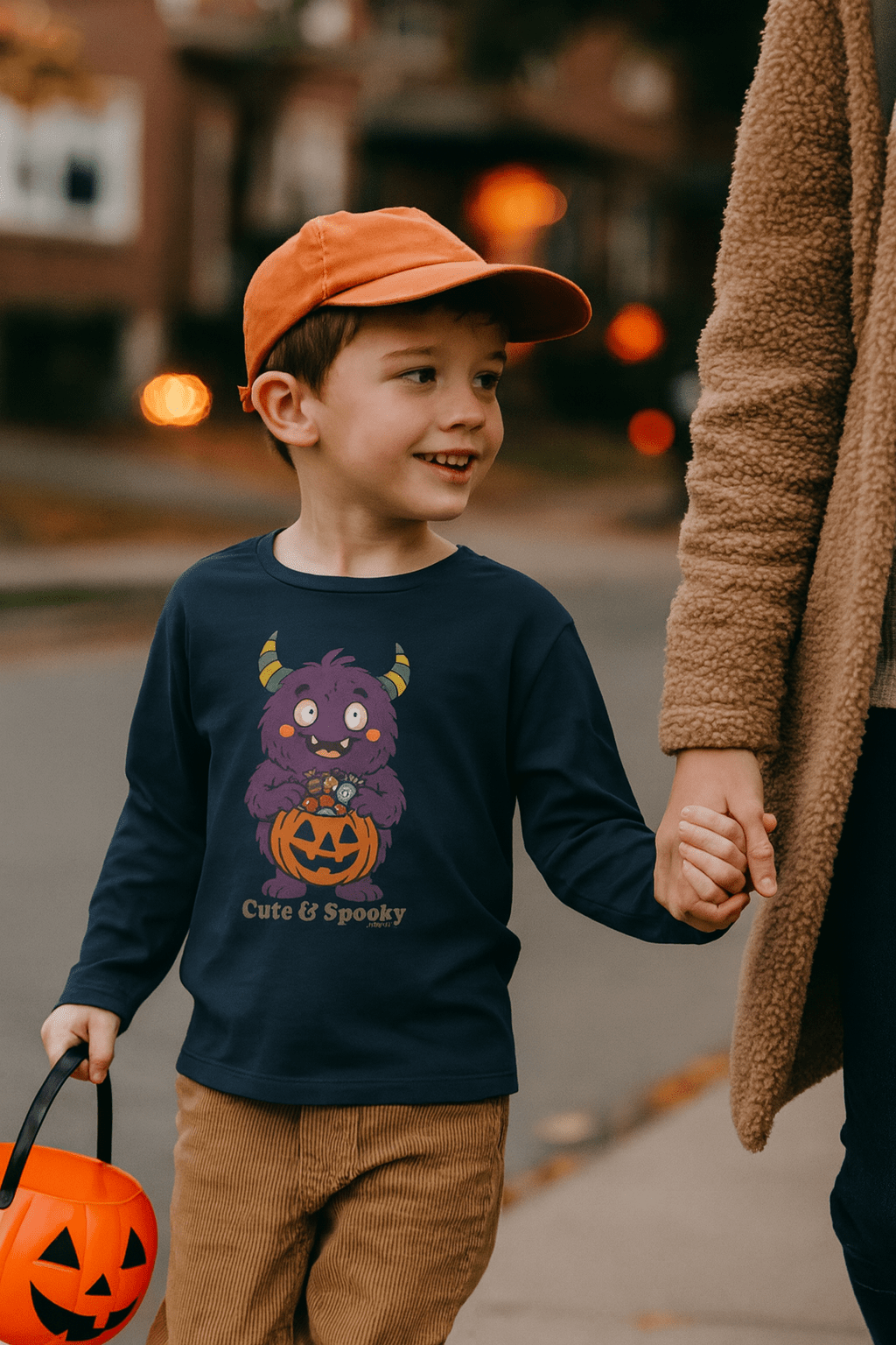 Cute & Spooky Monster Toddler Long Sleeve Tee - Jolly Co Creations