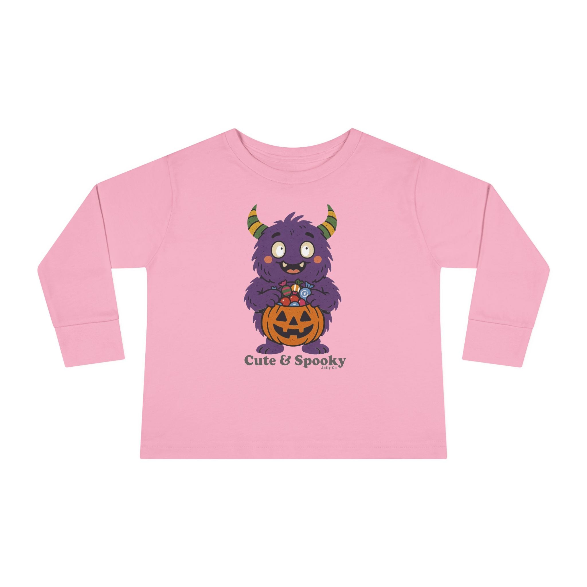 Cute & Spooky Monster Toddler Long Sleeve Tee - Jolly Co Creations
