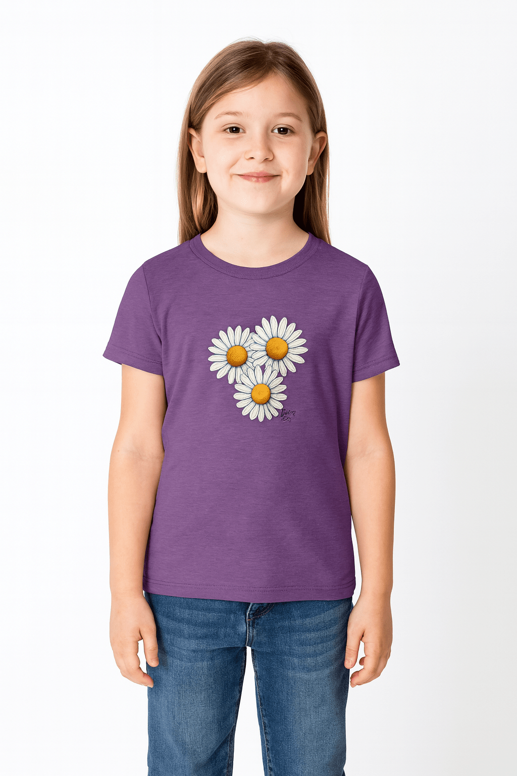 Daisies Kids Short Sleeve Tee - Jolly Co Creations