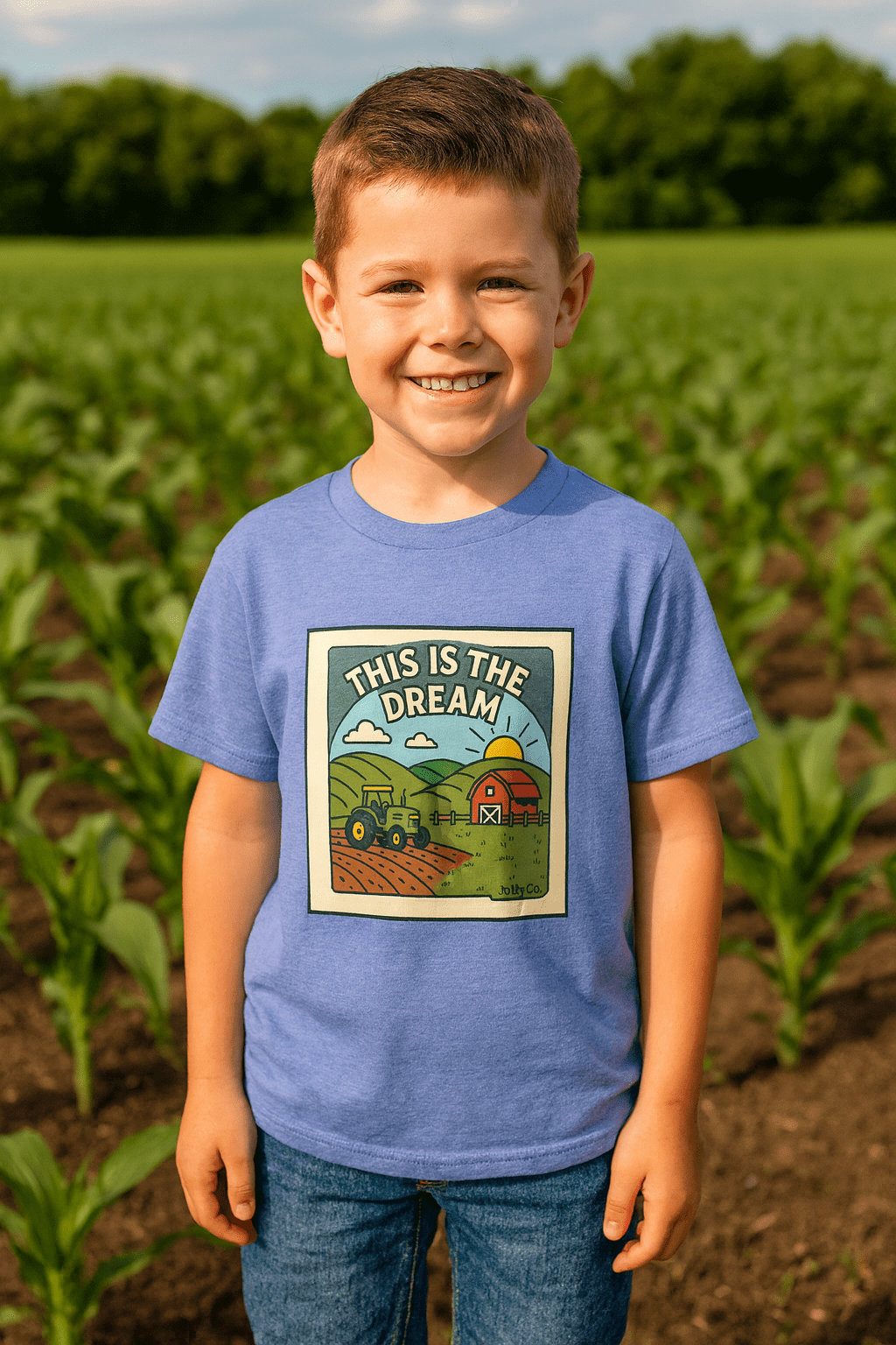 Farm Dream Kids Short Sleeve Tee - Jolly Co Creations
