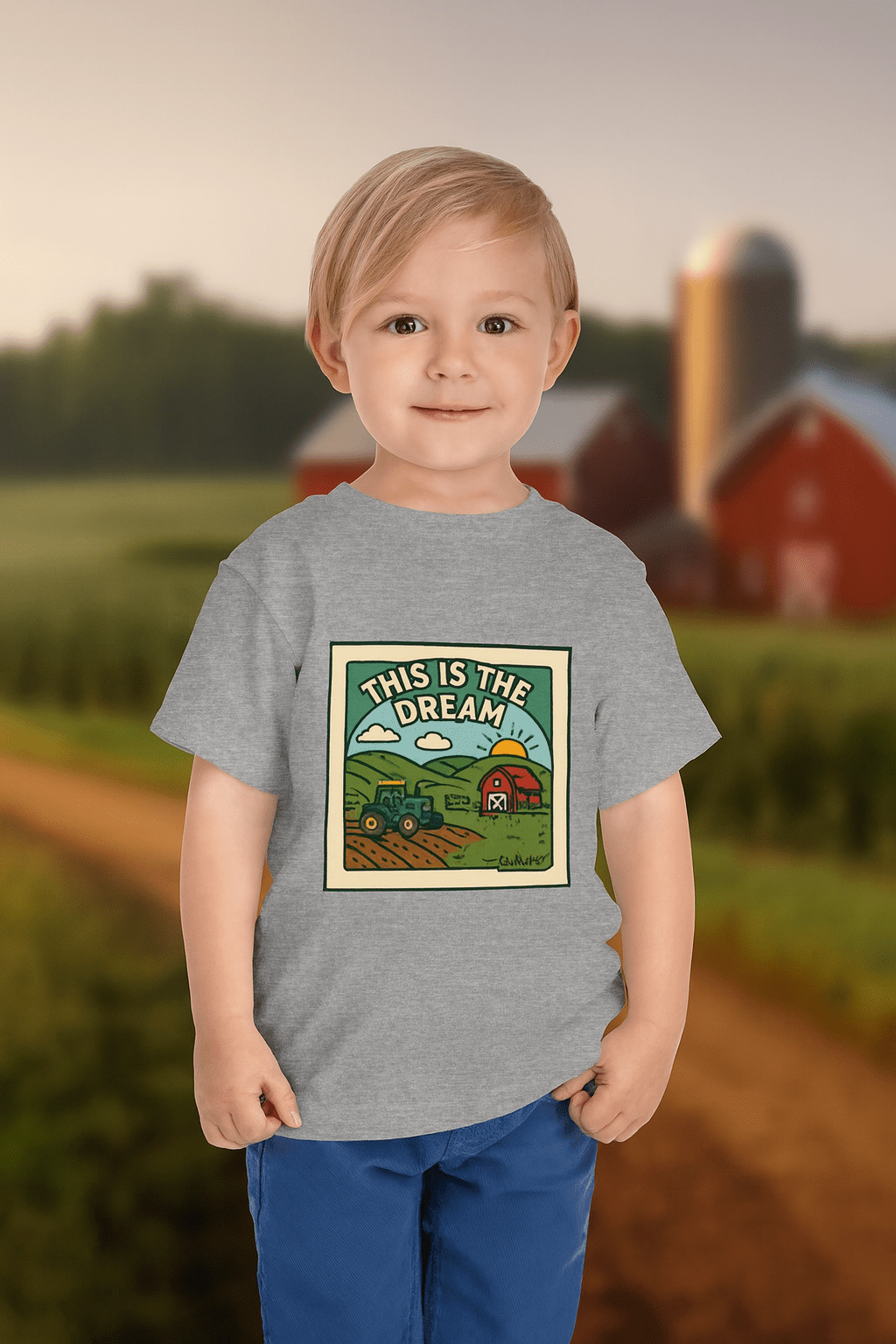 Farm Dream Toddler Short Sleeve Tee - Jolly Co Creations