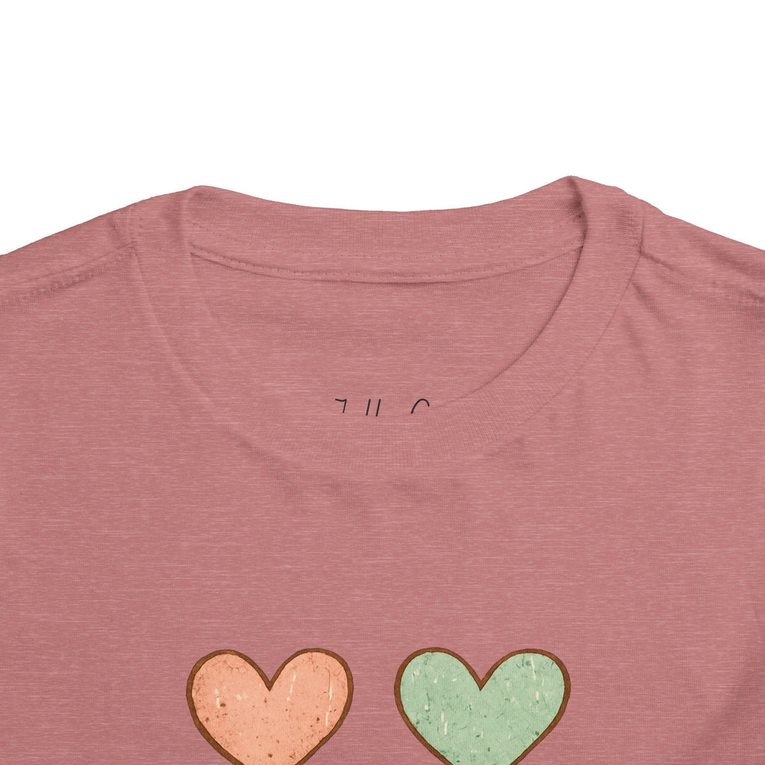 Four Hearts Toddler Short Sleeve Tee - Jolly Co Creations
