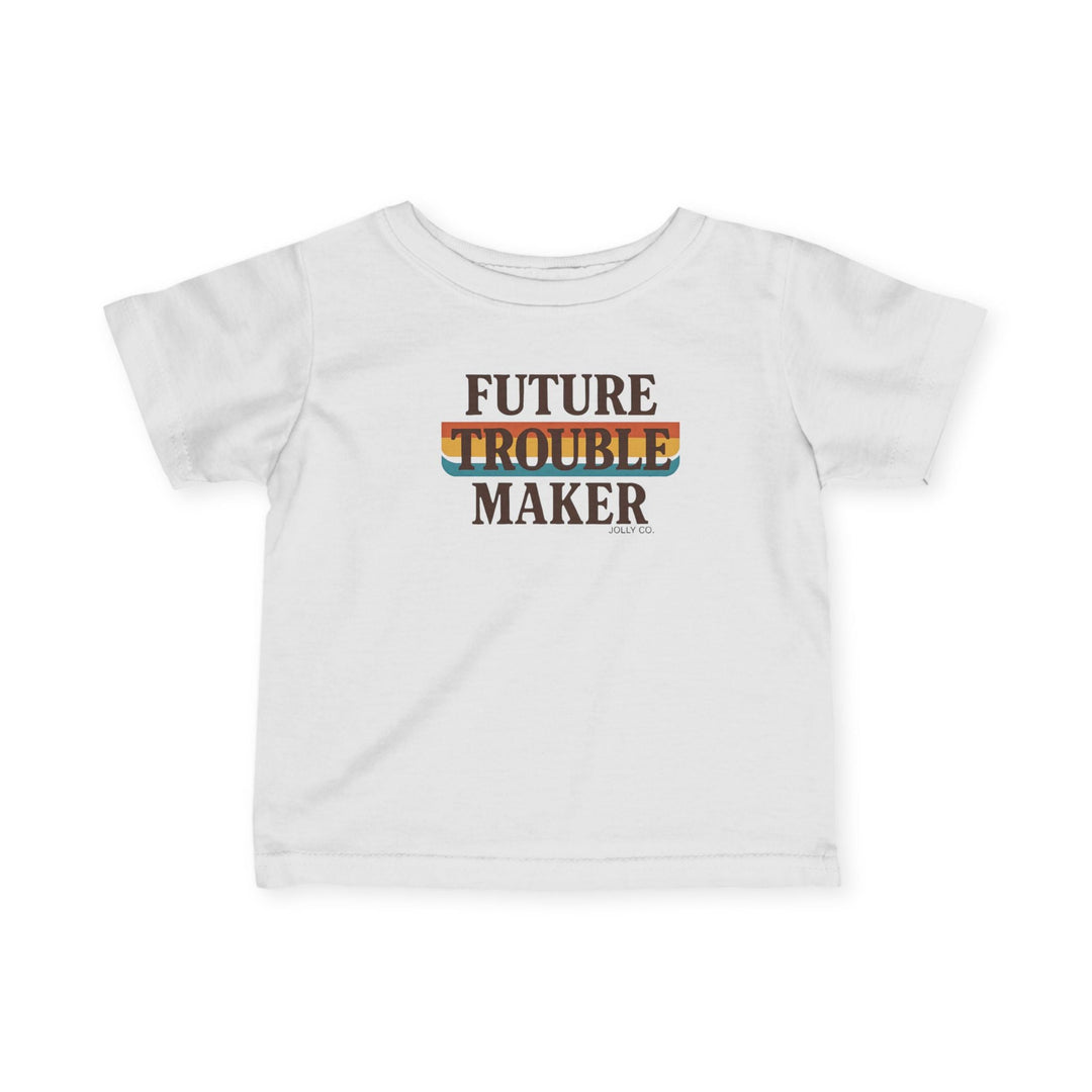 Future Trouble Maker Retro Baby Short Sleeve Tee - Jolly Co Creations