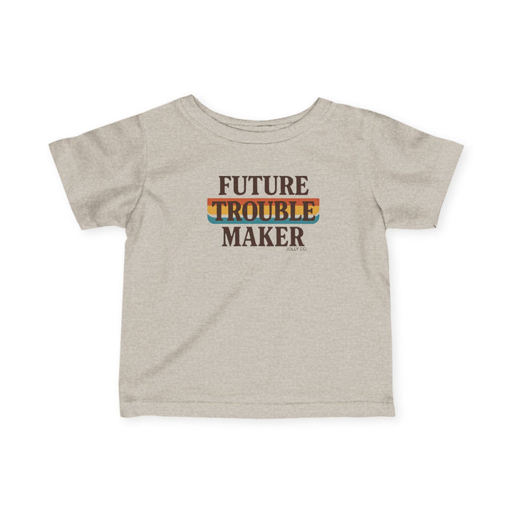Future Trouble Maker Retro Baby Short Sleeve Tee - Jolly Co Creations