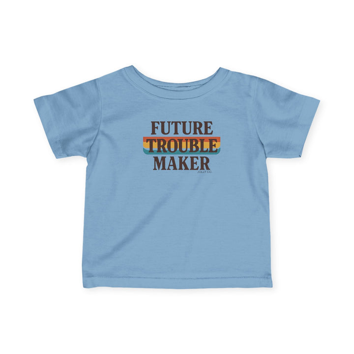 Future Trouble Maker Retro Baby Short Sleeve Tee - Jolly Co Creations