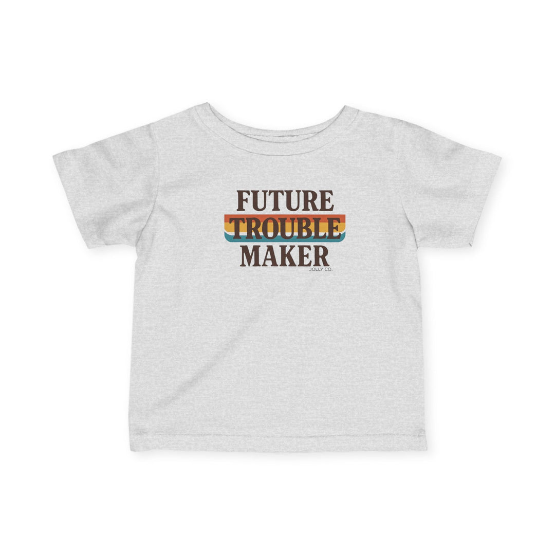 Future Trouble Maker Retro Baby Short Sleeve Tee - Jolly Co Creations