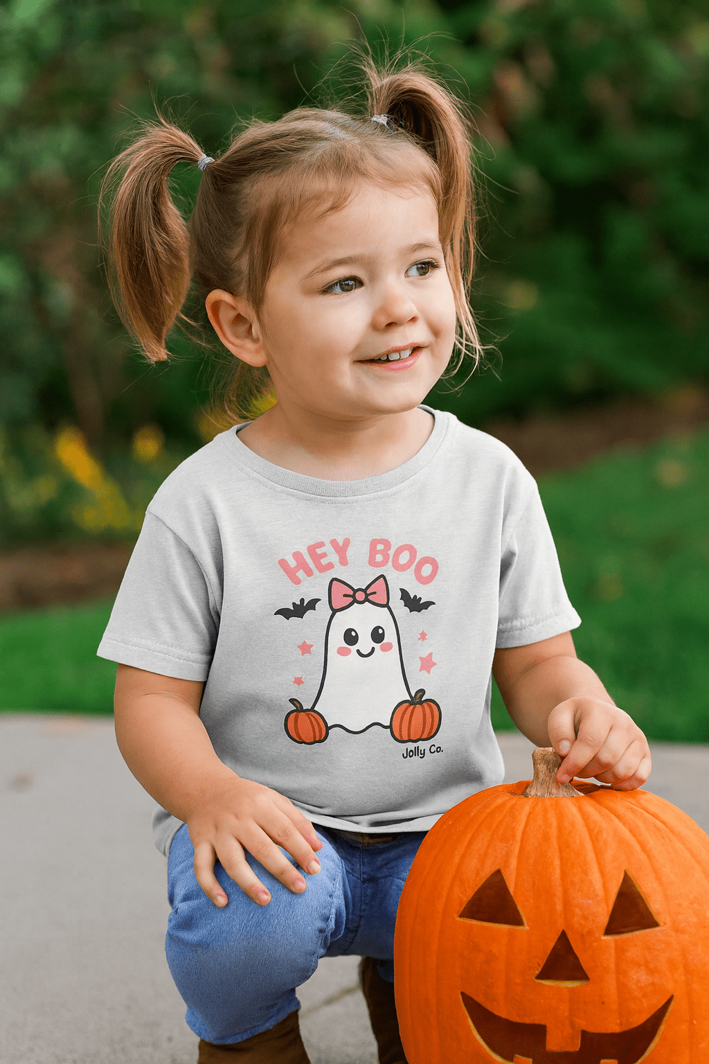 Hey Boo Baby Short Sleeve Tee - Jolly Co Creations