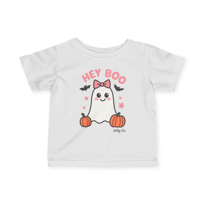 Hey Boo Baby Short Sleeve Tee - Jolly Co Creations