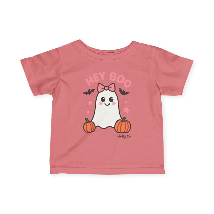 Hey Boo Baby Short Sleeve Tee - Jolly Co Creations