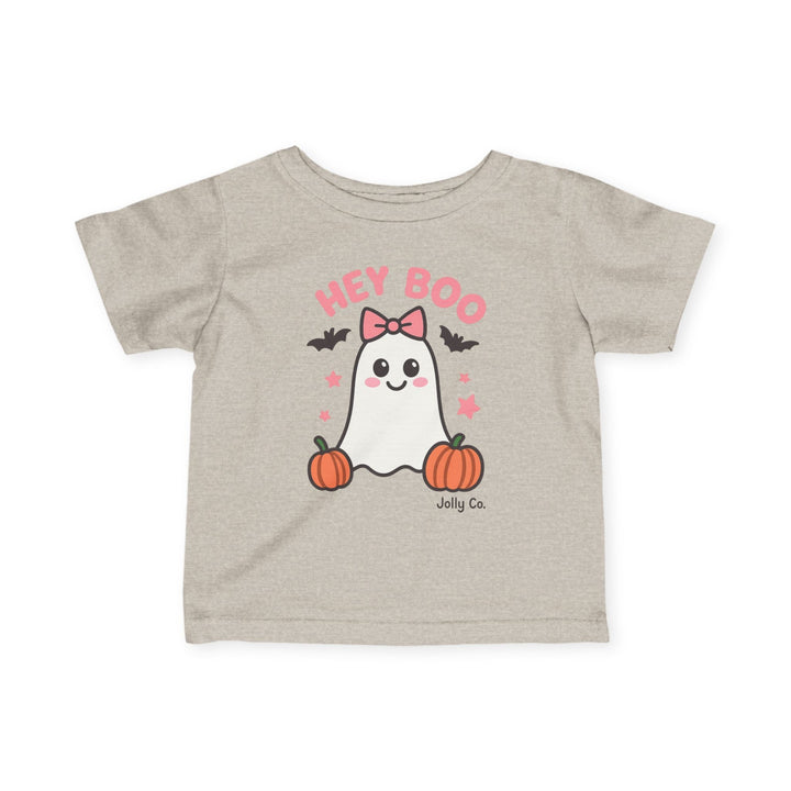 Hey Boo Baby Short Sleeve Tee - Jolly Co Creations