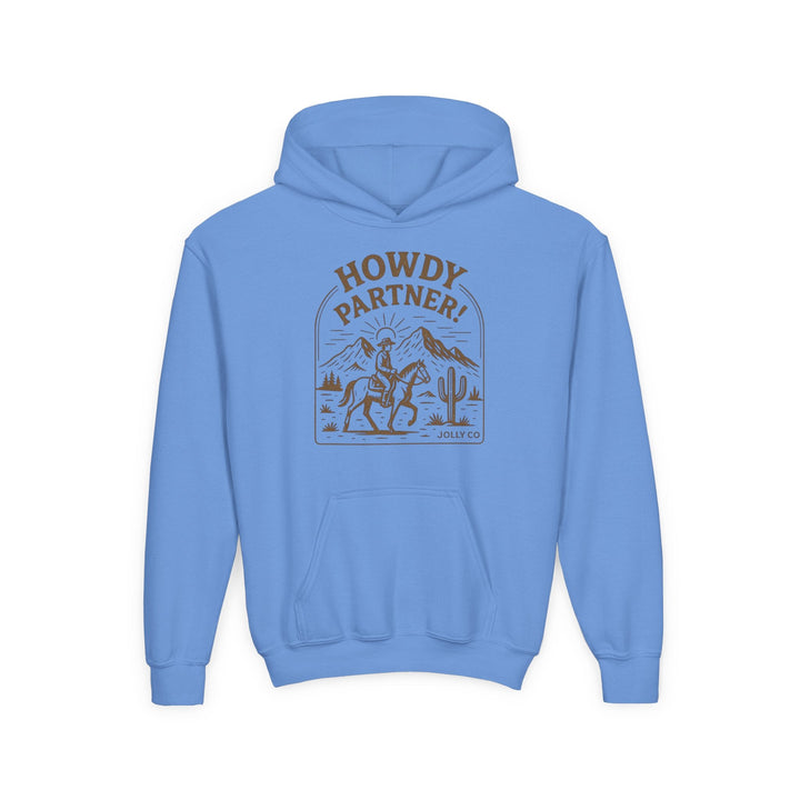Howdy Partner! Western Style Kids Hoodie - Jolly Co Creations