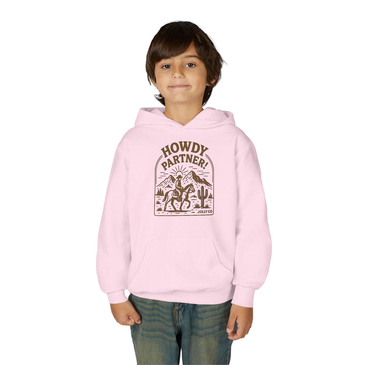 Howdy Partner! Western Style Kids Hoodie - Jolly Co Creations