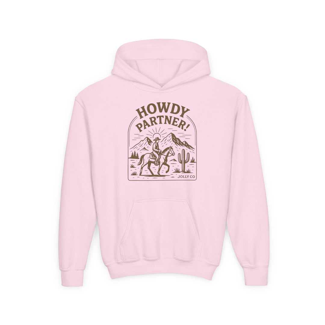 Howdy Partner! Western Style Kids Hoodie - Jolly Co Creations