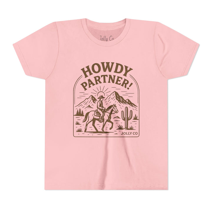 Howdy Partner! Western Style Kids Tee - Jolly Co Creations