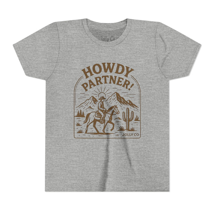 Howdy Partner! Western Style Kids Tee - Jolly Co Creations