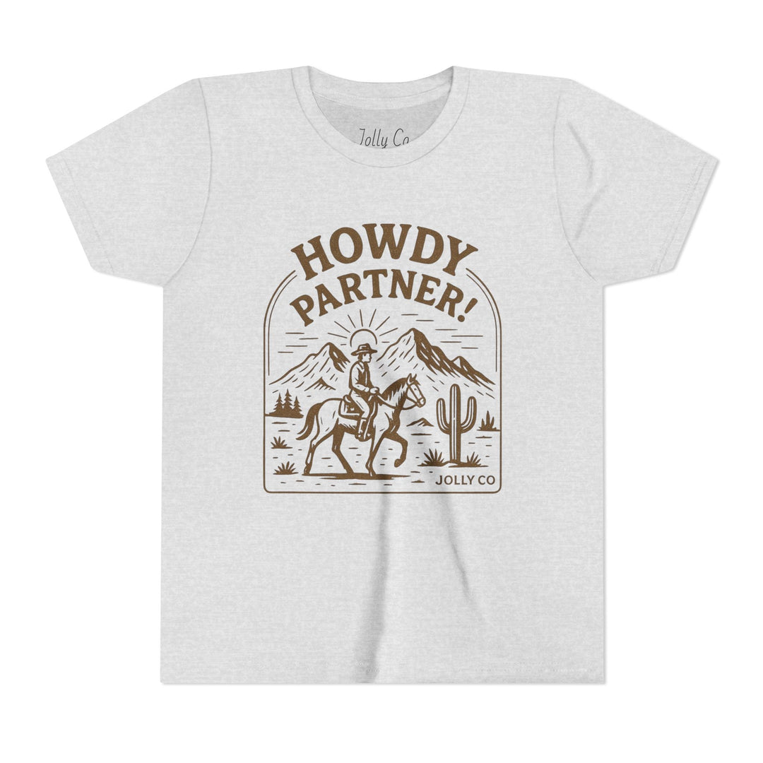Howdy Partner! Western Style Kids Tee - Jolly Co Creations