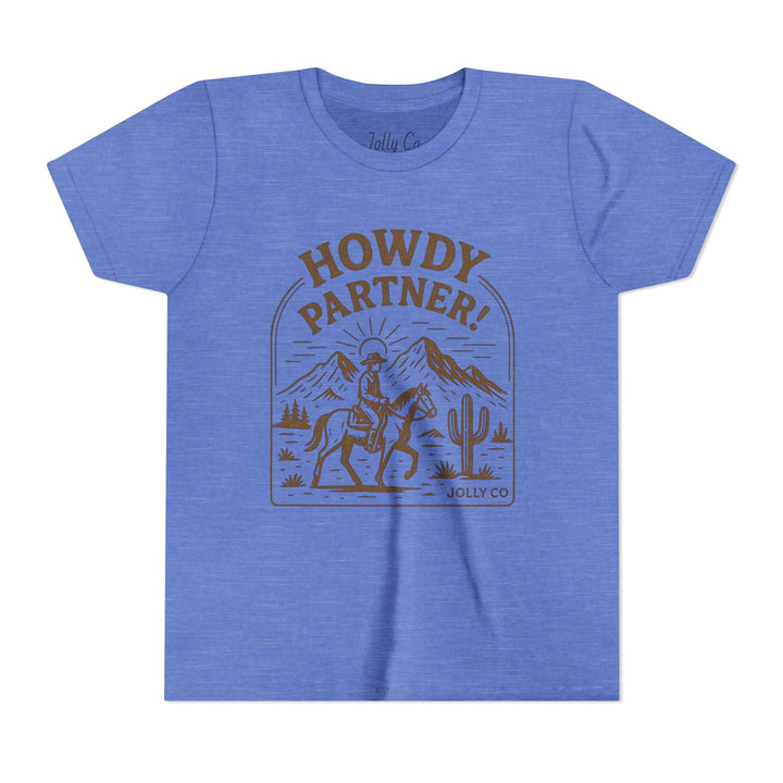Howdy Partner! Western Style Kids Tee - Jolly Co Creations