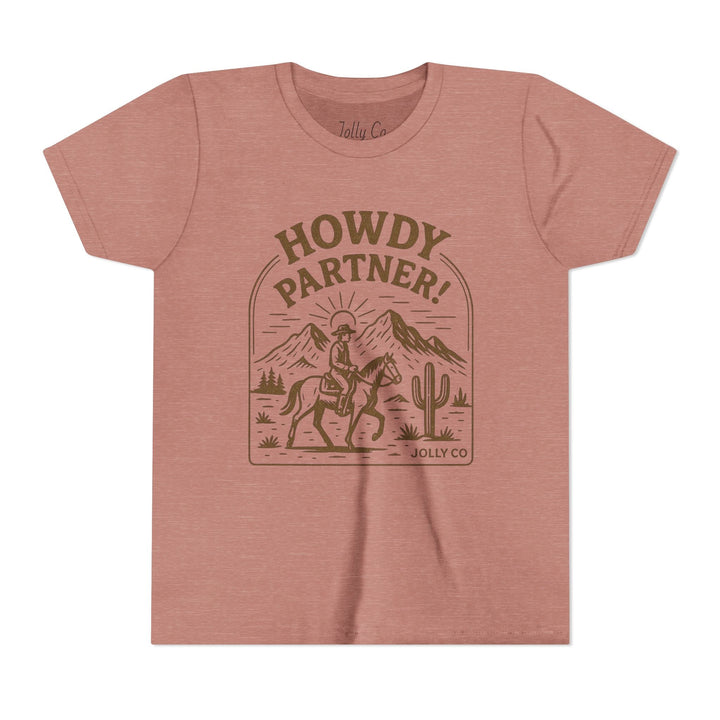 Howdy Partner! Western Style Kids Tee - Jolly Co Creations